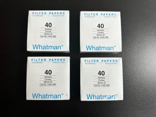 Whatman quant filter paper, ashless, Grade 40 circles, diam. 90 mm, pk of 100