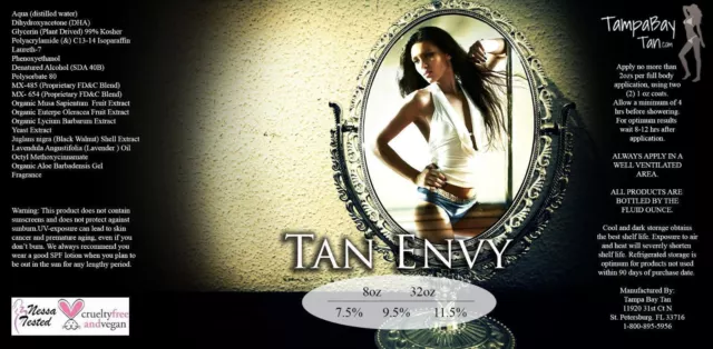 Tan Envy Sunless Airbrush Tanning Solution by Tampa Bay Tan - 32 oz 2