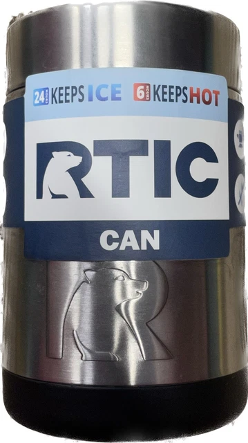 RTIC Can Cooler 12oz, Koozie Vacuum Insulated - Stainless Steel New In Box