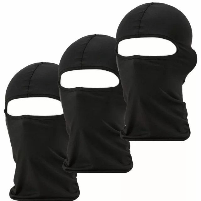 3 Pack Sturmhaube Motorrad Sturmmaske Fahrrad Schutz Halswärmer atmungsaktiv