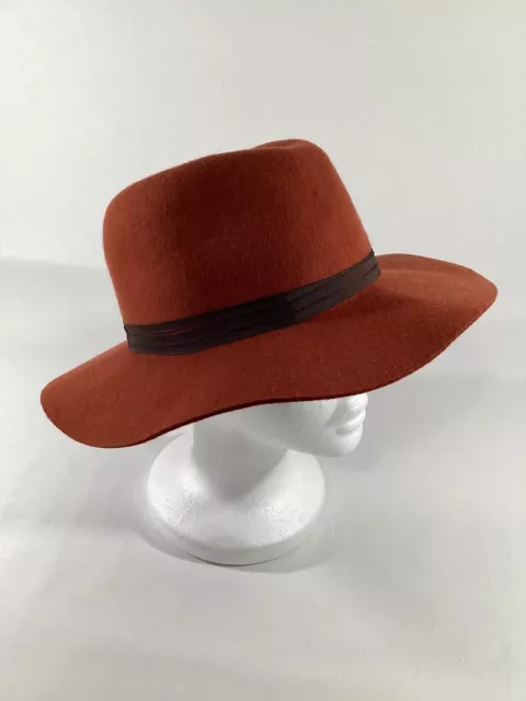 LUCKY BRAND Women’s 100% Wool Fedora Style Hat O/S (22-1/4” Measured) EUC