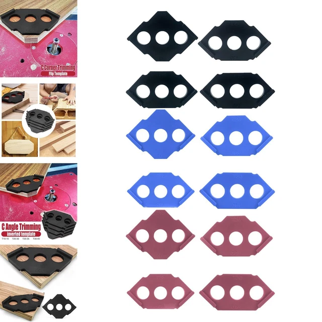 PH PandaHall 9 En 3 Gabarits De Marqueterie Ovale, Pochoirs Pour Toupie En Acrylique Règle De Dessin Pour Routeur, Gabarit, Outil De Mesure Pour Débutant, Professionnel, Travail Du Bois, 101.5mm