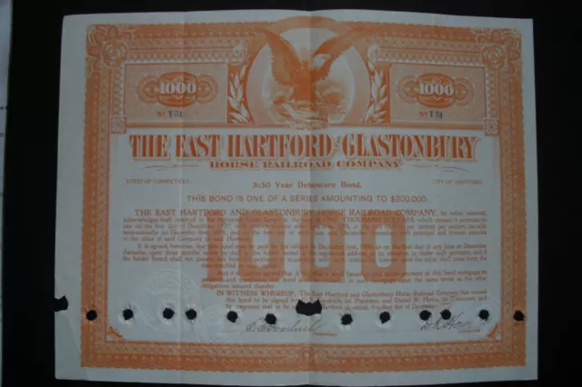 East Hartford and Glastonbury Horse Railroad Company  1897