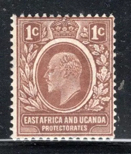 British East Africa And Uganda Stamps Mint Hinged Lot 1630Bm