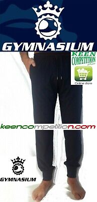 GYMNASIUM Pantalone tuta estivo leggero Sport Uomo Donna con polsini 100% cotone