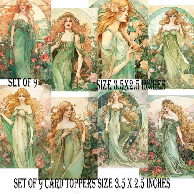 Goddess Card Toppers Card Making Scrapbooking Tags Paper Craft Supplies refblond