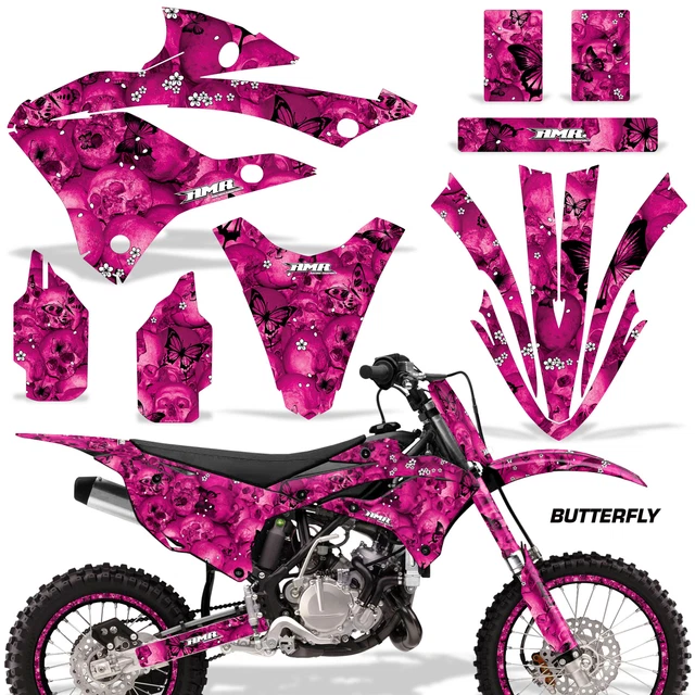 Dirt Bike Adesivi Grafiche W# Per Kawasaki KX85 & KX112- 22 -a BFly K PNK