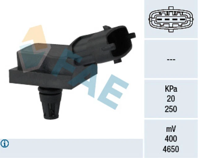 Sensore di pressione tubo di aspirazione FAE 15111 per Renault Master 2 Bus JD SCENIC JM0 FD ED HD