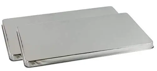 Reston Lloyd Rectangular Burner Cover, Stainless Rectangular, Look