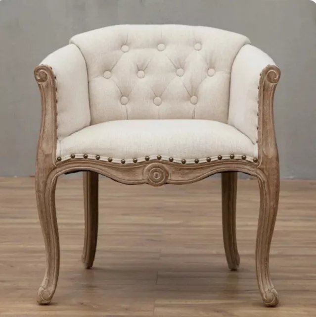 Solid Wood Antique Inspired Leisure Chair With Handrails