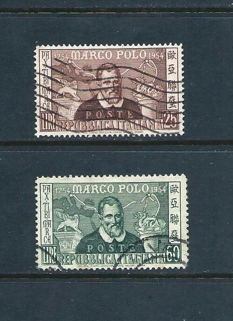 ITALY _ 1954 'MARCO POLO' SET of 2 _ USED ___(821)