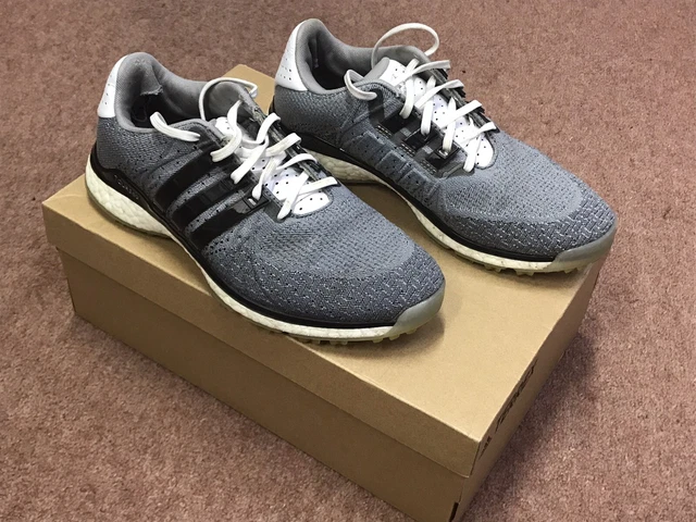 Adidas Golf Shoes Mens UK 7 Summer Tour 360 XT-SL Textile White Grey Black