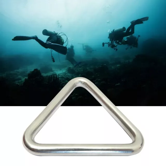 Carabino triangolo acciaio inox per attrezzatura subacquea essenziale BCD