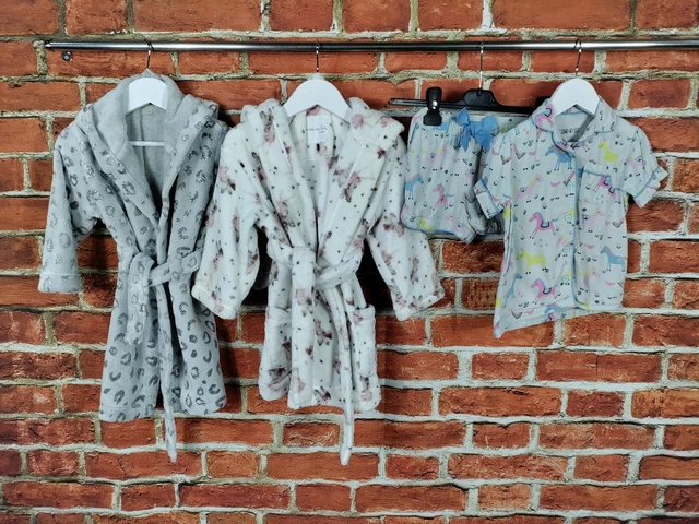 Girls Bundle Age 2-3 Years Next M&S John Lewis Dressing Gown Short Pyjamas 98Cm