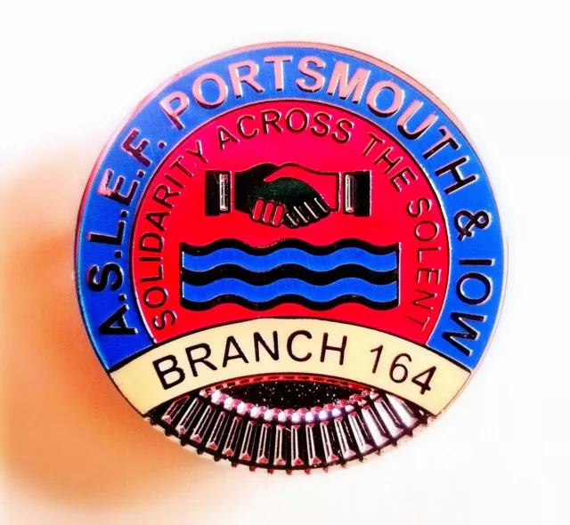 ASLEF Union Portsmouth & IOW Branch Badge.