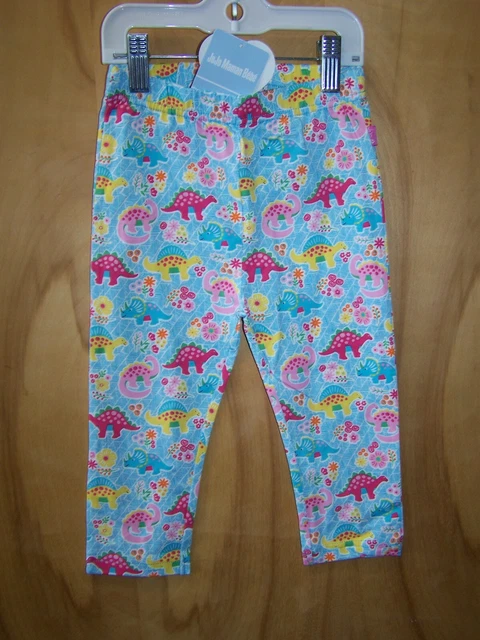 JoJo Maman Bébé Boutique Girls Leggings Size 4-5 Years NWT Dinosaur Cropped
