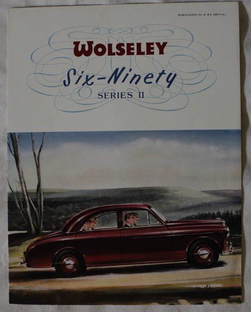 1956 WOLSELEY Series II Brochure Sales Catalog CANADIAN