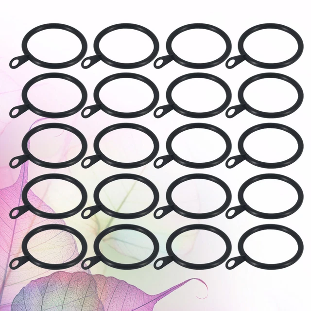 30 PIEZAS Anillos Colgantes de Cortina con Oreja Resistente Cortina de Ventana de Hierro