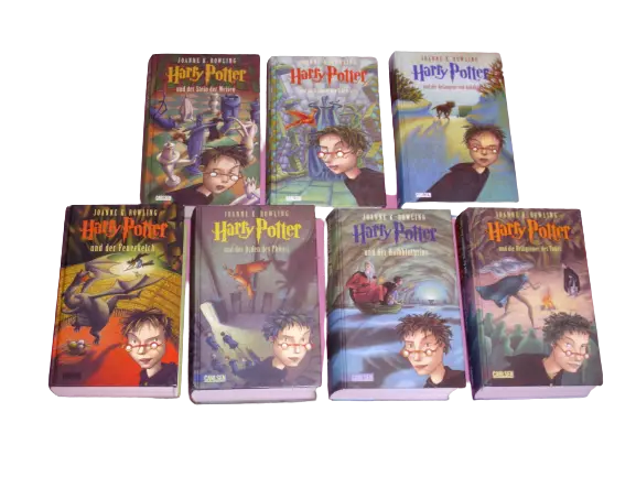 Harry Potter Band 1-7 gezacktes Cover - Die komplette Büchersammlung Band 1-7
