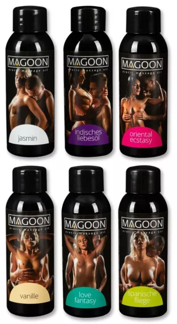6 x Magoon a50ml - Erotik-Massage-Öl, Mystik-Duft