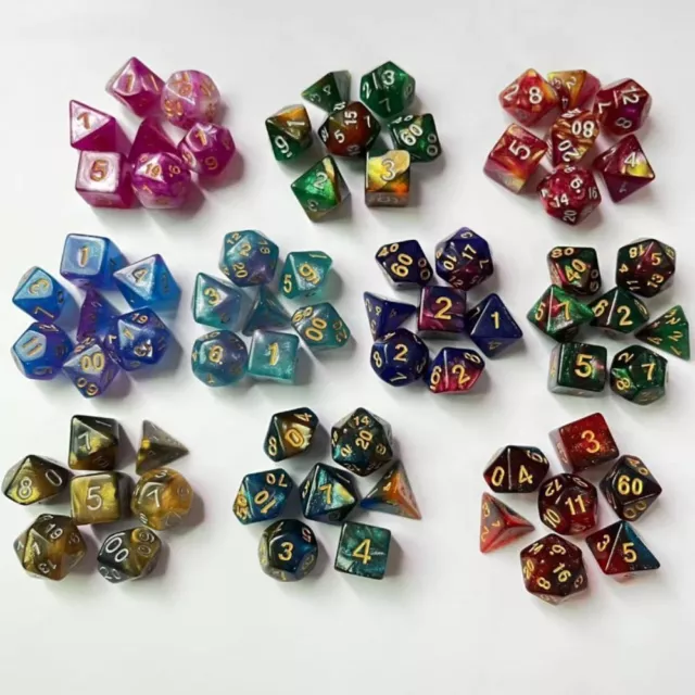 7Pcs/set Gift For TRPG DND 7-Die Game Dice DND Dice Polyhedral Dice Table Game