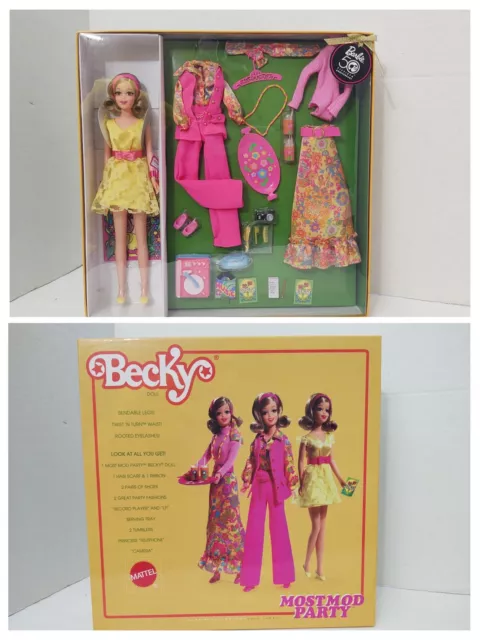 Becky Most Mod Party, NRFB, Gift Set 2008 Barbie 50th Anniversary  Collection New