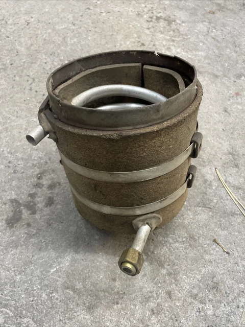 vintage Moroso cool can with 1/2 inch fuel line Used Missing Top Old Hot Rod