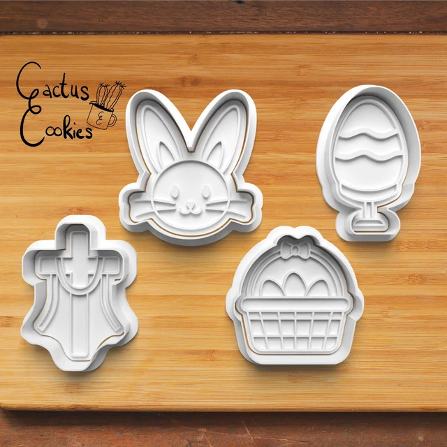 Cortador de Pascua molde de corte sello Clay Cutter cortador de arcilla
