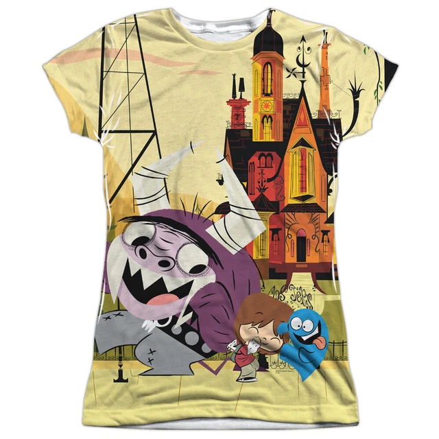 Foster's Home For Imaginary Friends "Funny Friends" Girl's Jr Babydoll Tee