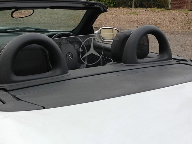 MERCEDES SLK R170 Wind breaker Stopper Perspex,no drilling,strapless £ ...
