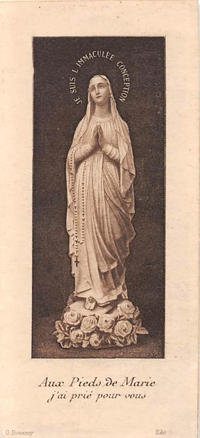 OLD nice  rare Holy cards from 1950"H7815" Holy maria