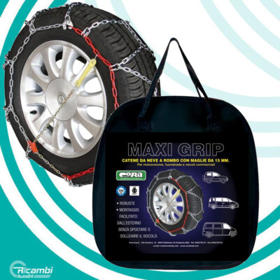 Cora CATENE DA NEVE CORA GRIP TECH MAGLIA SOTTILE 9mm MONTAGGIO RAPIDO GRUPPO 5 
