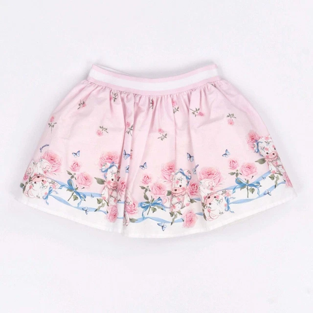 Gonna MONNALISA kids Bambina Rosa Cotone Floreale