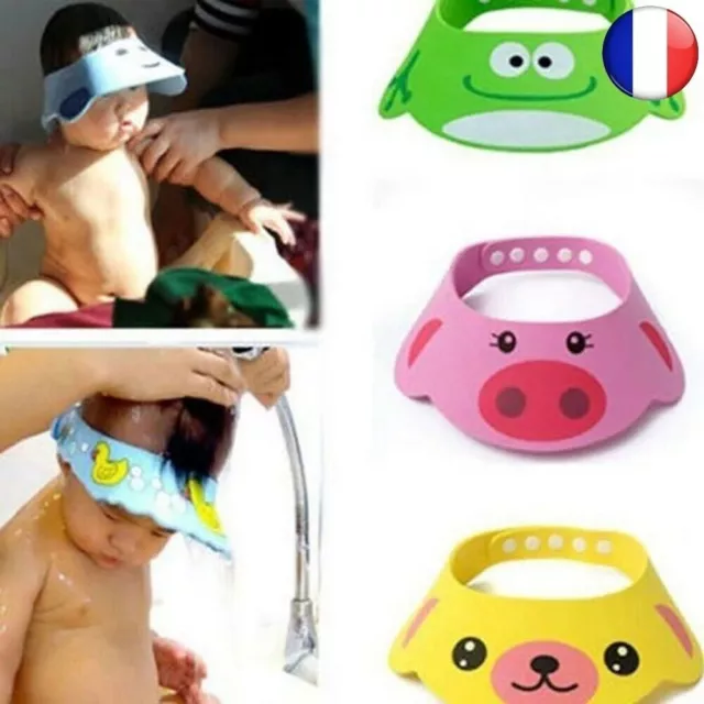 Gorro ajustable para bebé, champú para niño, gorro de ducha para baño,...