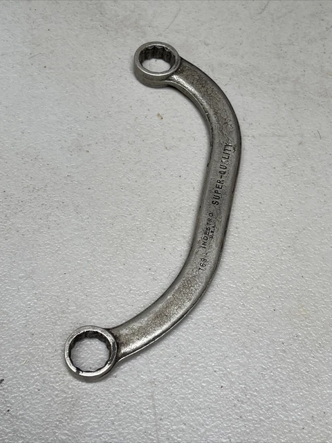 INDESTRO Super 769 Box End 12pt Curved Wrench, 9/16", 5/8" Starter / Manifold