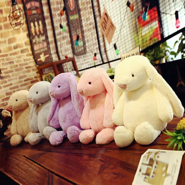 Easter Bunny Soft Plush Toy Long Ear Rabbit Animal Soft Stuffed Baby Kids Doll