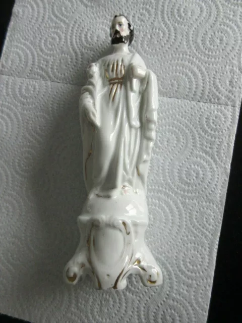 Statue de Saint-Joseph  en porcelaine de Paris ancienne