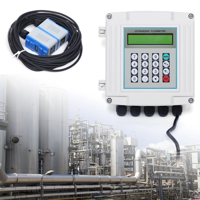 NEW TUF-2000SW Sensor Fixed Ultrasonic Flow Meter DN50-700mm Liquid Flowmeter