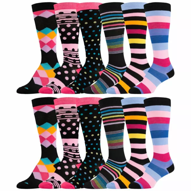 Womens Designer Knee High Boot Socks