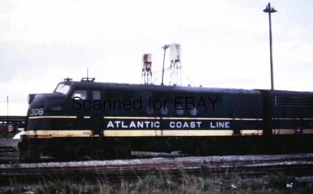 Atlantic Coast Line #308 Feb 1969 DUPE KODACHROME SLIDE-Railroad