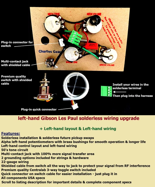 PER GIBSON LES PAUL -CABLAGGIO 1956/1960 CAPACITORS BUMBLEBEE 0.022uf