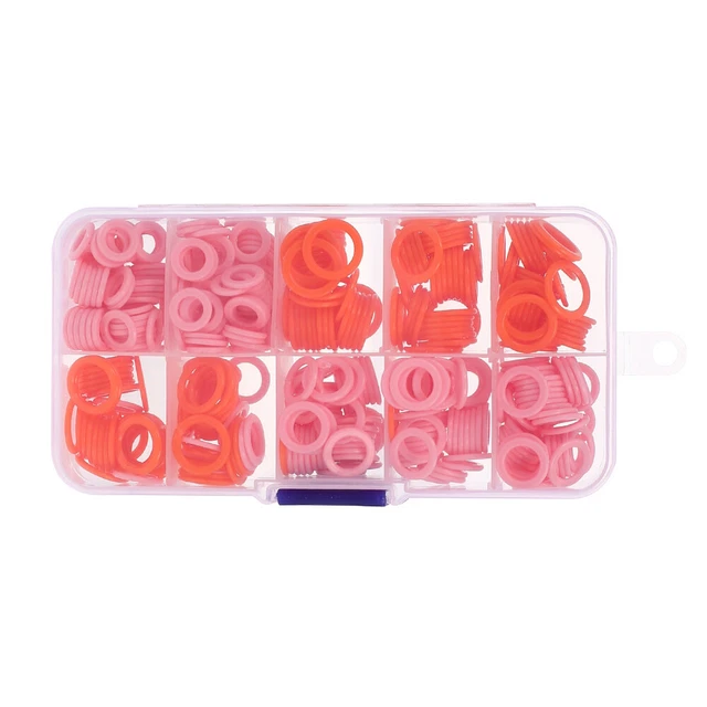 150 Pennarelli Per Uncinetto E Maglia In Plastica - 10 Colori Con Scatola Portadividi
