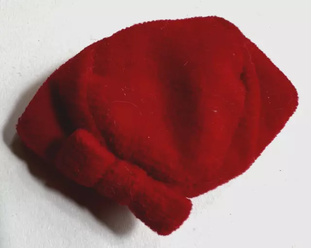 Vintage Barbie Silken Flame Red Velvet HAT  #977 Mattel 1960s, Ships Fast!,