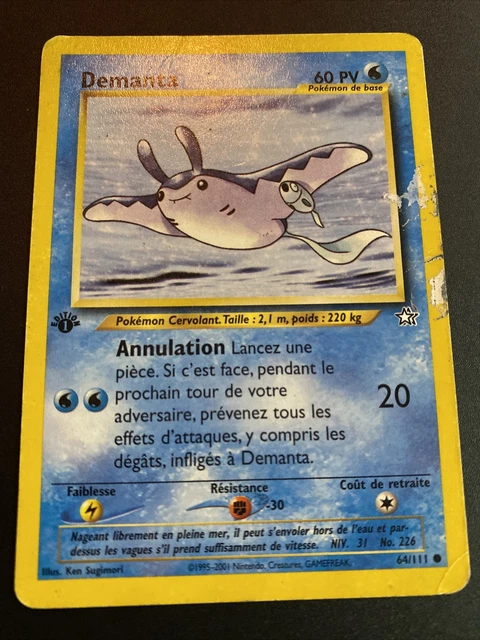 CARTE POKÉMON DEMANTA 1995 N152 Première Édition EUR 10,00 - PicClick FR