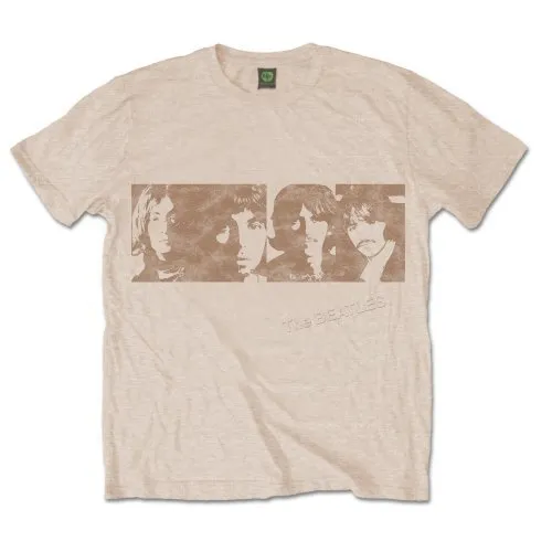 The Beatles White Album Faces T-Shirt Neutral New