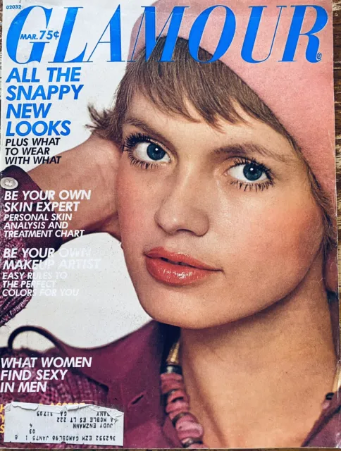 Glamour Magazine March 1974 Beshka Cover 70s Beauty 70s Fashion Vintage Rare