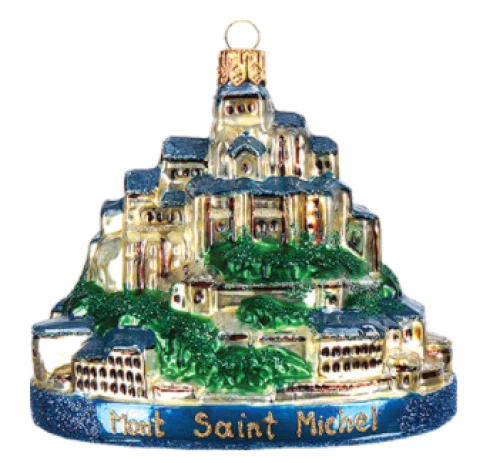 Mont Saint Michel France Polish Glass Christmas Tree Ornament Decoration 110142