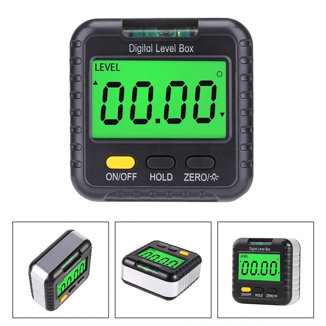 Digital Level Box Angle Finder With Bubble Vial For Automobile Masonry Carpentry