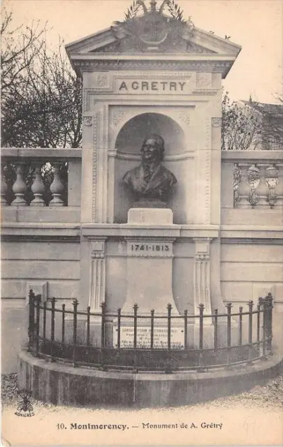 Cpa 95 Montmorency A.guetry Monument