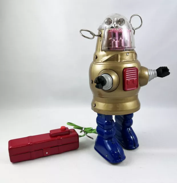 Robot - Robot Marcheur filoguidé en Tôle - Robot ''Robby'' (Ha Ha Toy) 2